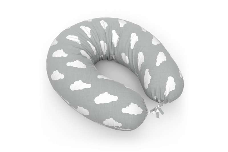 Подушка для беременных и кормящих Бумеранг + наволочка Cloud Grey