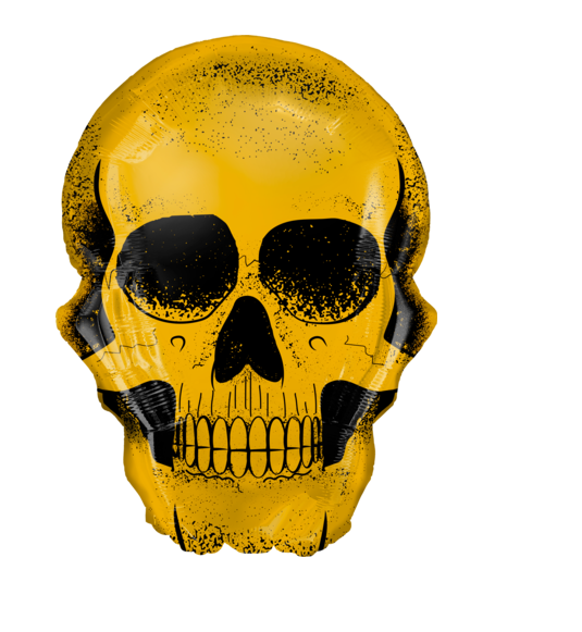 Šar 36 HALLOWEEN Golden Skull 91cm