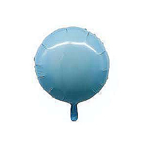 Foliētais balons 18 Apaļš zils, 34 cm