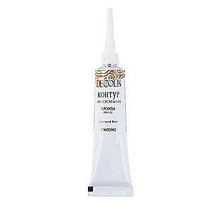 Universālais kontūrs DECOLA metālisks bronza, tūba 18ml