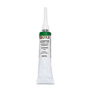 Kontūrs uz stikla un keramikas DECOLA 18 ml Zaļš