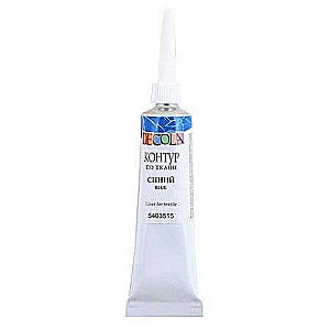 Kontūrs uz auduma DECOLA 18 ml Zils