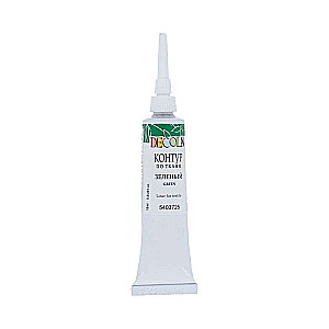 Kontūrs uz auduma DECOLA 18 ml Zaļš