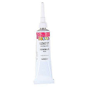 Kontūrs uz auduma DECOLA 18 ml Rozā