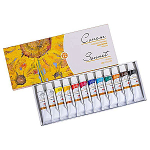 Eļļas krāsu komplekts SONET 12 krāsas pa 10 ml