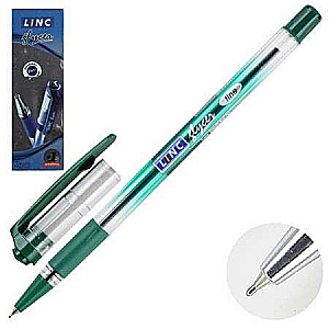 Lodīšu pildspalva Linc Glycer /0.5 mm./ zaļā krāsa