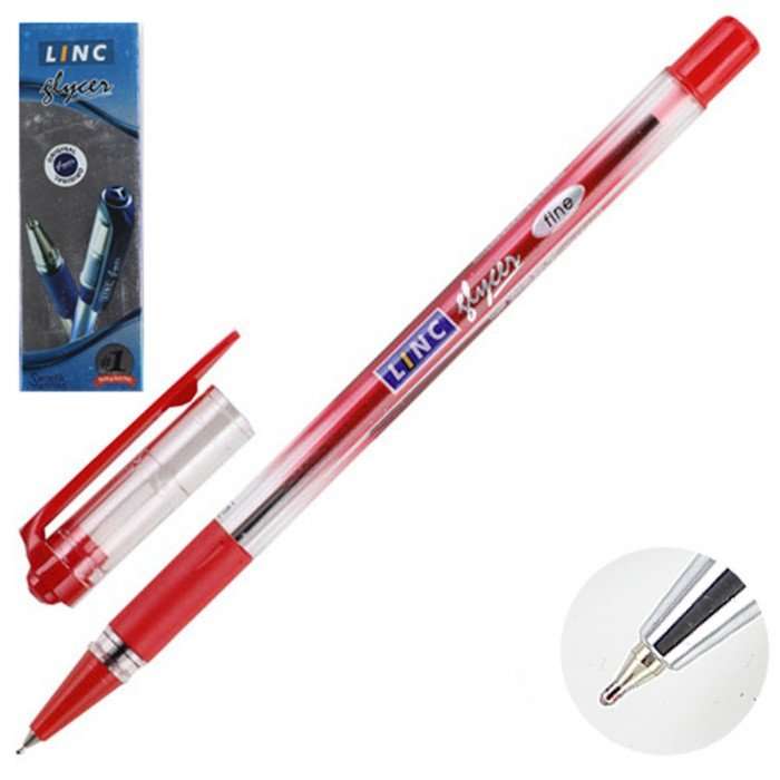 Шариковая ручка  Linc Glycer (0,7 мм, красная)