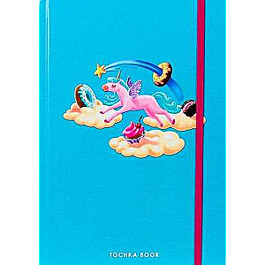 Bloknot A5 Tochka book (vienradzis un saldumi, zils)