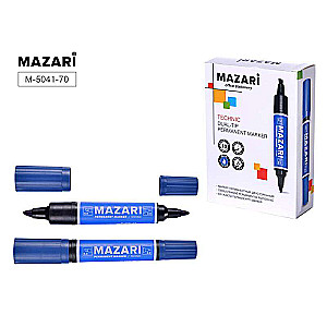 Marķieris permanenta divpusējs TECHNIC, Zilš, 2mm / 6mm