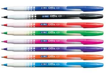 Lodīšu pildspalva Linc Offix (0,5 mm) gaiši zils kodols