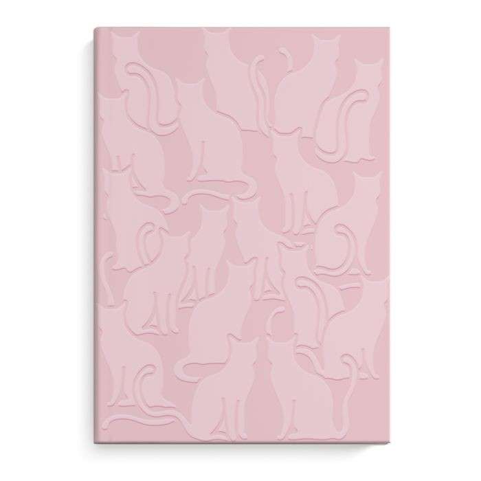 Записная книжка -  Розовые кошки , А6+, 96 л.