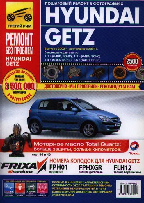 HYUNDAI Getz с 2002 г. (бензин)