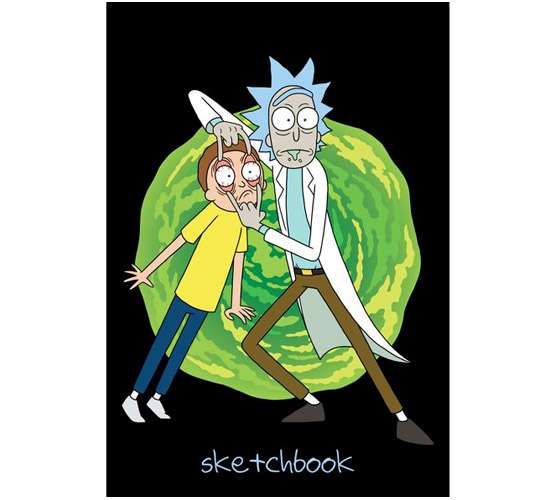 Блокнот -80л А6 -Rick and Morty.