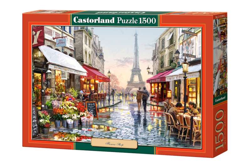 Puzle 1500. Ziedu veikals