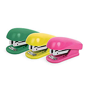Mini stapleris uz 12 lapām, rozā