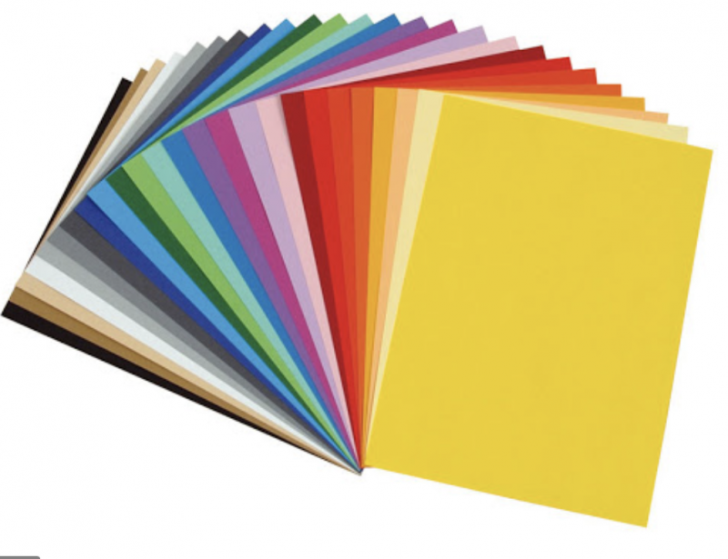 Цветная бумага А5, 30 листов