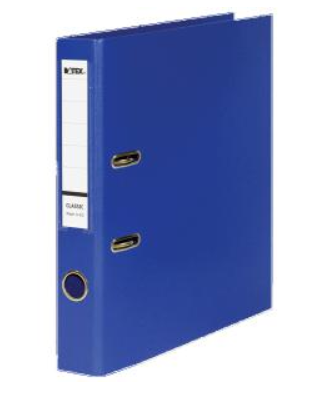 Mape-reģistrs DATEX CLASSIC, A4, 50mm, zila