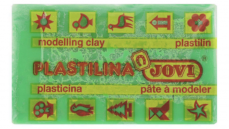 Jovi Пластилин, цвет: светло-зеленый, 50 г