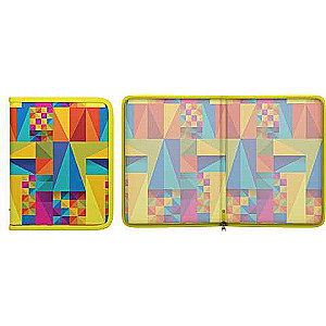 Plastmasas mapīte ar rāvējslēdzēju ErichKrause Arlecchino, A5+