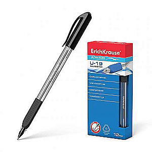 Rokas pildspalva ErichKrause U-19, Ultra Glide Technology, tintes krāsa melna