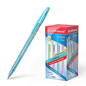 Kārtējā pildspalva ErichKrause® R-301 Spring Stick 0.7, tintes krāsa zila
