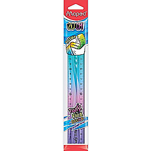 Lineāls MAPED Twis't Flex 20cm mīksts,Dekor