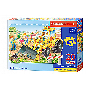 Puzle-Mozaīka. Buldozers, 20 elementi