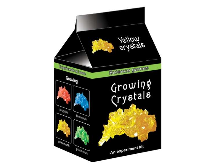 Набор для опытов "Выращиваем кристаллы" цвет желтый