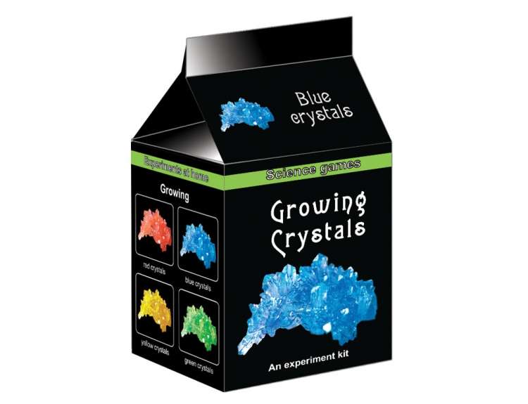 Набор для опытов "Выращиваем кристаллы" цвет синий