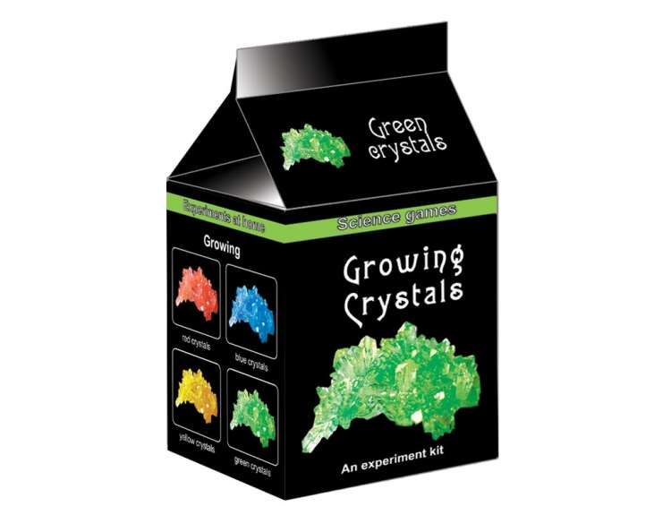 Набор для опытов "Выращиваем кристаллы" цвет зеленый