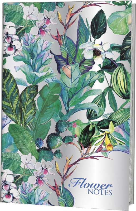 Hologrammu piezīmju grāmatiņa Flower Notes (zilā)