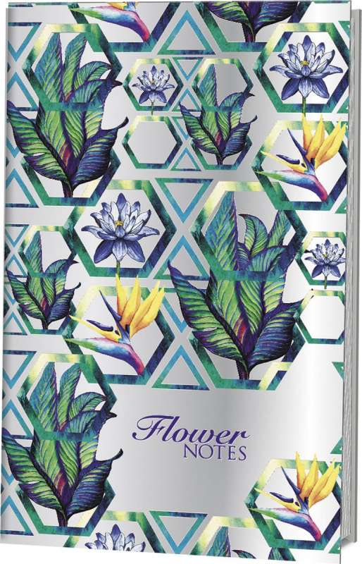 Hologrammu piezīmju grāmatiņa Flower Notes (violeta)