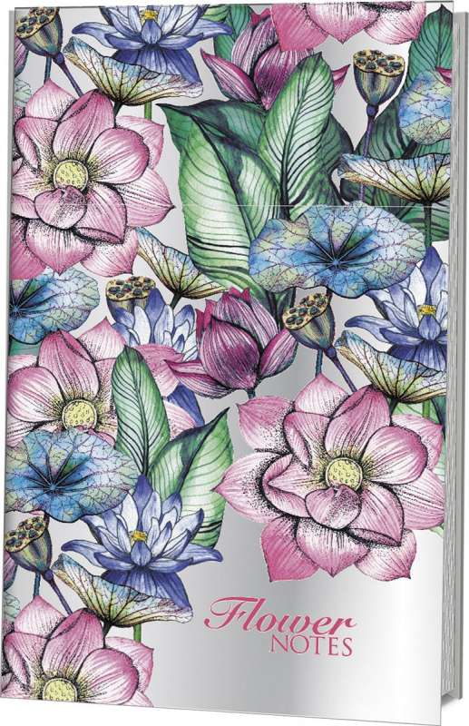 Bloknot-hologramma Flower Notes (rozā)