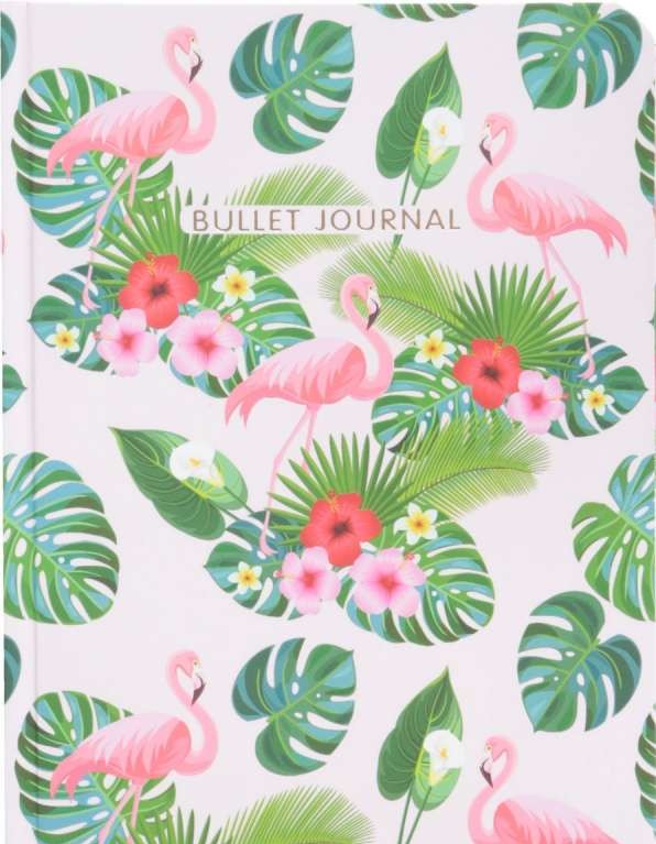 Блокнот в точку: Bullet Journal (фламинго)