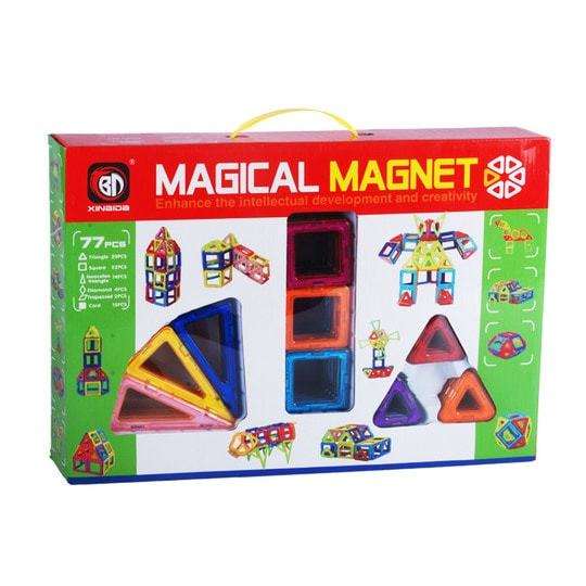 Набор магнитного конструктора Magical Magnet, 77 деталей