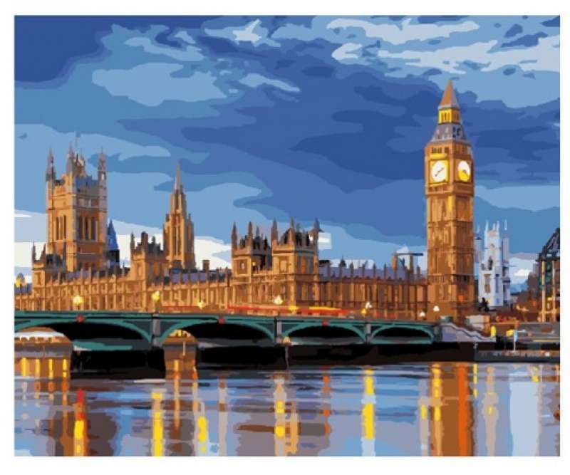 Картины по номерам "Лондон" 40х50, 25 красок