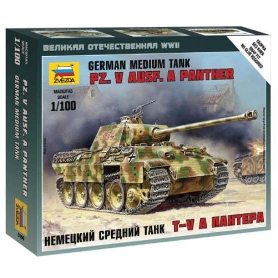 Сборная модель "Немецкий средний танк Т-V "Пантера", 1:100