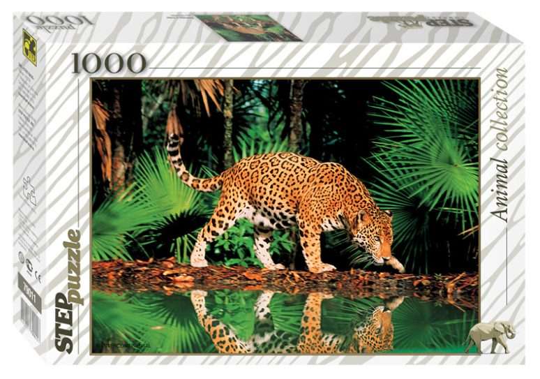 Пазл 1000 Леопард у воды