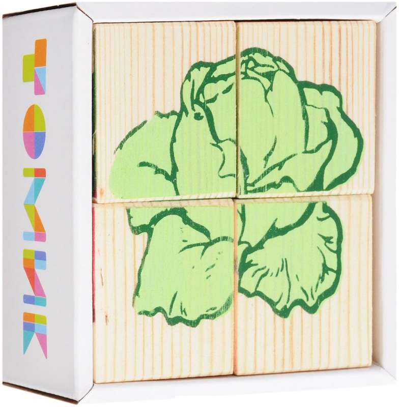 Кубики Томик 4 эл. "Овощи"