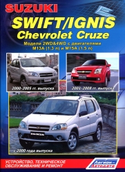 SUZUKI Swift/Ignis, CHEVROLET Cruze (2000-2008) бензин