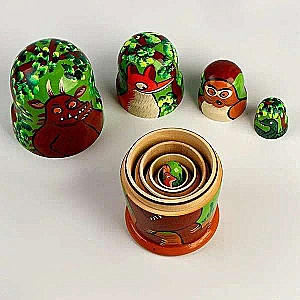 Matrjoška "Gruffalo" 5in1