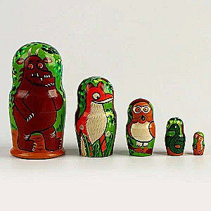 Matrjoška "Gruffalo" 5in1
