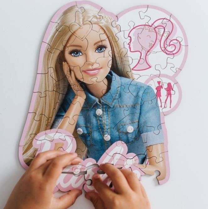 Puzle 50 Wood Craft Junior Trefl: Beautiful Barbie