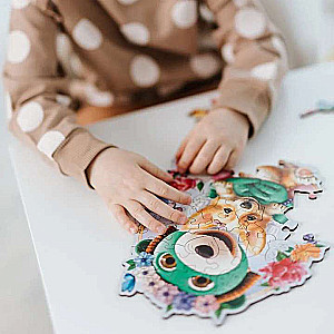 Puzle 50 Wood Craft Junior Trefl: Happy Trefliks