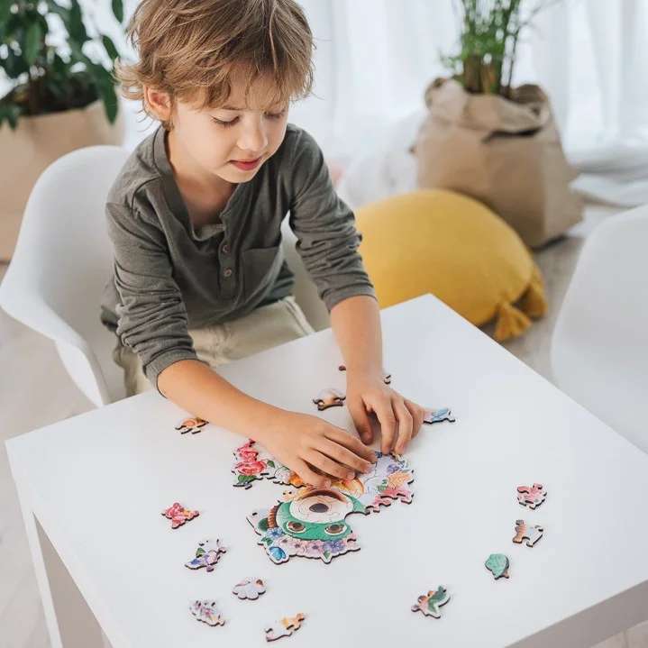 Puzle 50 Wood Craft Junior Trefl: Happy Trefliks