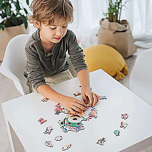 Puzle 50 Wood Craft Junior Trefl: Happy Trefliks