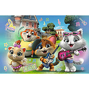 Puzle 24 Super Maxi Trefl: Rainbow 44 kaķi