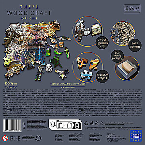 Puzle 500+5 Wooden Shaped Trefl: Noslēpumainais Grogu