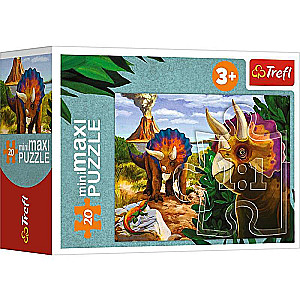 Mini-maksi puzle Trefl: Izpētiet dinozauru pasauli