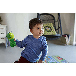 Mācību pudele Philips Avent ar elastīgu caurulīti, 12m+, 300ml, zaļa